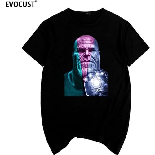 Thanos Powerful infinity gauntlet Summer print T-shirt Cotton Men T shirt New women TEE