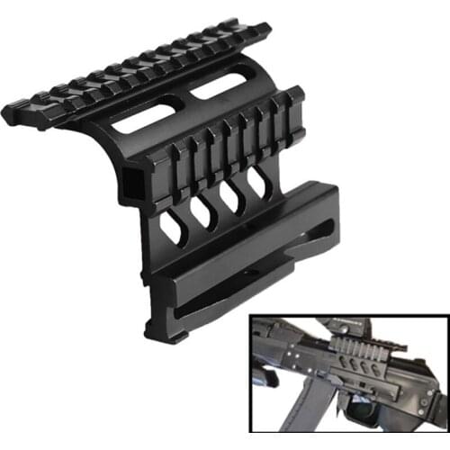 AK47 AK74 SAIGA Picatinny Weaver Side Mount Rails Quick QD 20mm Picatinny Detach Double Side AK Rifle Scope Mount Bracket Rifle