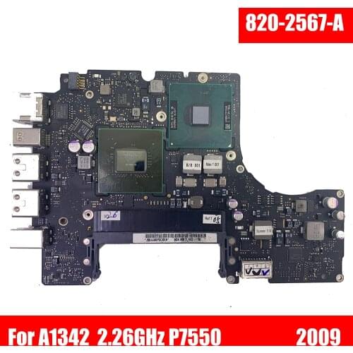 Free Shipping A1342 Motherboard For Macbook 13" A1342 Logic board 2.26GHz P7550 820-2567-A Year 2009