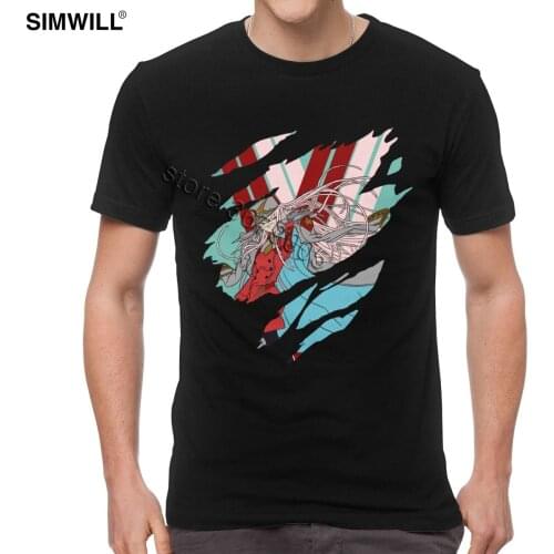 Fashion Zero Two Shirts Mens Casual Pure Cotton T Shirts O-neck Short Sleeved Darling In The Franxx T-Shirt Japan Anime Tees