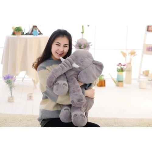 Soft plush cartoon elephant toyabout 50cm throw pillow birthday gift h978
