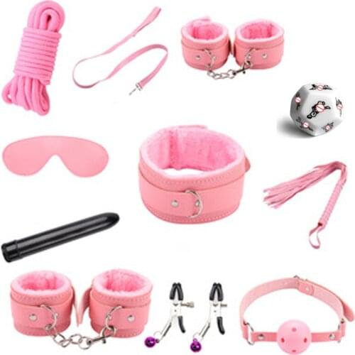 BDSM Kits Bondage Set Exotic Toys Adults Product for Couple Erotic Restraint Handcuffs Sex Tools for Women Accessories