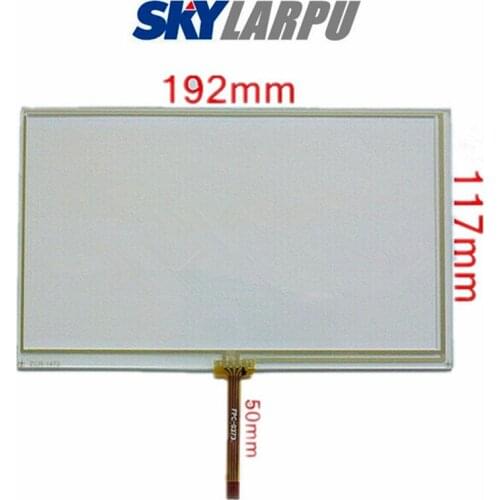 New 8“Inch 192mm*117mm Touchpanel GPS Vehicle DVD Navigation Touch Screen Digitizer Panel Glass Free Shipping