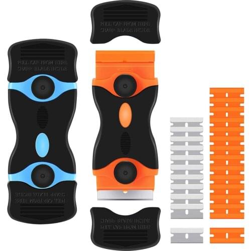 Window Glass Sticker Cleaning Razor Scraper Ceramic Razor Blades Car Tint Oven Vinyl Wrap Glue Squeegee Remover Cleaner Tool