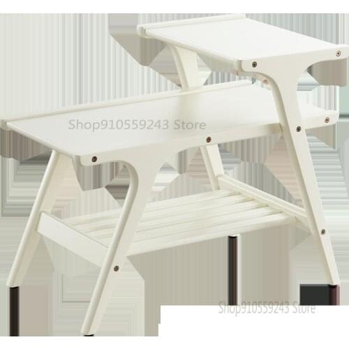 Simple Modern Sofa Side Table Small Apartment Solid Wood Coffee Table Simple Storage Multifunctional Corner Table Side Table