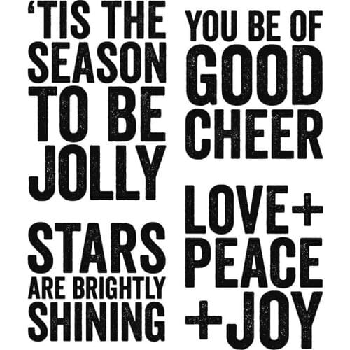 Clear Stamps You Be Of Good Gheer Words Sentence For DIY Scrapbook Photo Album Craft Card 2021 New