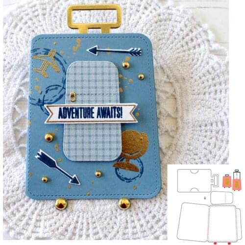 Frames Suitcase Metal Cutting Dies for DIY Scrapbook Cutting Die Paper Cards Embossed Decorative Craft Die Cut New
