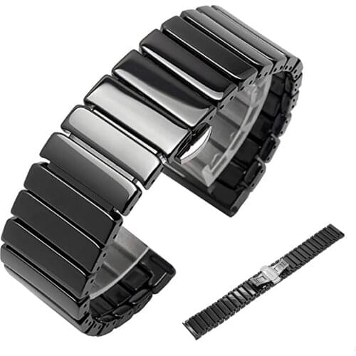 Ceramic Watch Band Bracelet For Samsung Galaxy Gear S3 Galaxy 46mm 42mm Active Watch Band S2 20mm 22mm Watch Strap