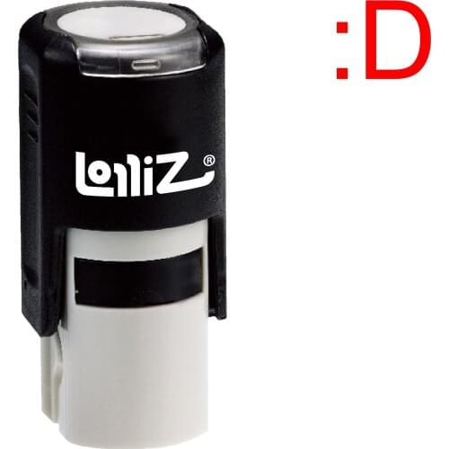 LolliZ "Grin" Pre-Inked Rubber Stamp