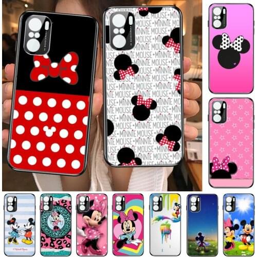 Mickey mouse cartoon i phone case Phone Case For xiaomi redmi POCO F1 F2 F3 X3 Pro M3 9C 10T Lite NFC Black Cover Silicone Back