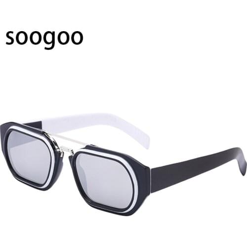 Fashion Steampunk Sunglasses Men 2021 Small Square Retro Luxury Brand Designer Sun Glasses Women Vintage Two-Tone Eyeglase UV400