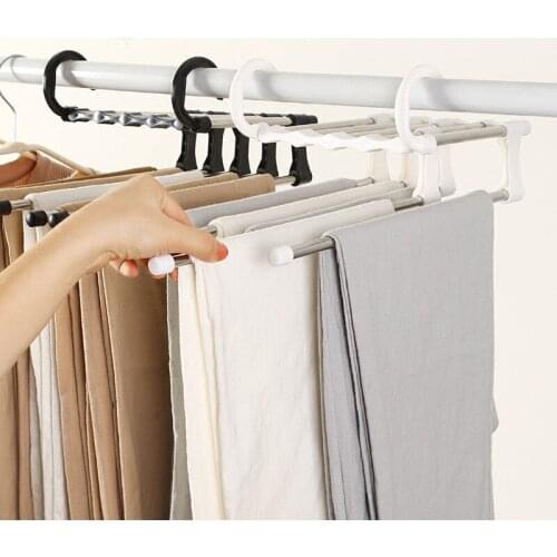 Magical Magic Folding Multifunctional Multi Layer Pants Rack Household Storage Rack