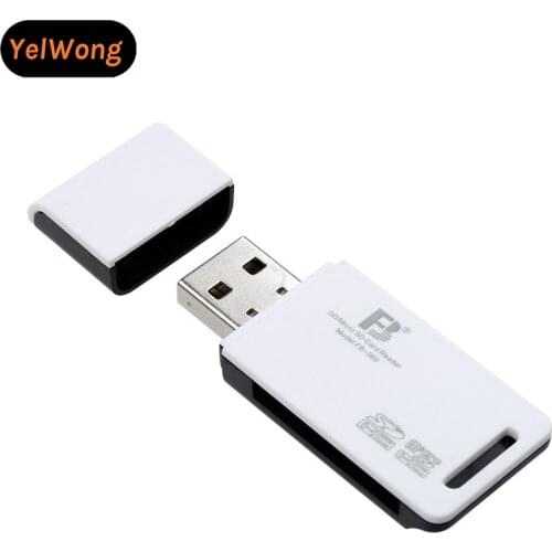 YelWong USB 2 in 1 High Speed Card Reader for SD Micro SD TF Memory Card Adapter for PC Laptop Accessories Camera Kit