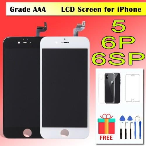 LCD Display For iPhone 5 5C 5S 6 6S Plus LCD Screen with 3D Touch Digitizer Assembly Highscreen Clone Panel Complete Pantalla