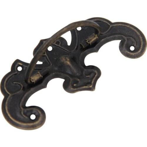 1PC Classical Bronze Tone Pattern Drawer Cabinet Desk Door Jewelry Box Pulls Handle Knobs Two Size With Furniture Hardware