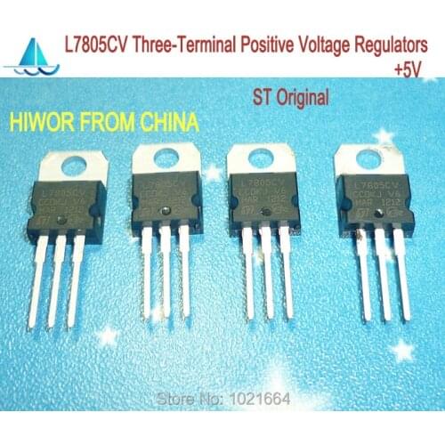 10pcs/lot L7805CV L7805 7805 Three-Terminal Positive Voltage Regulators 5V ST Orginal