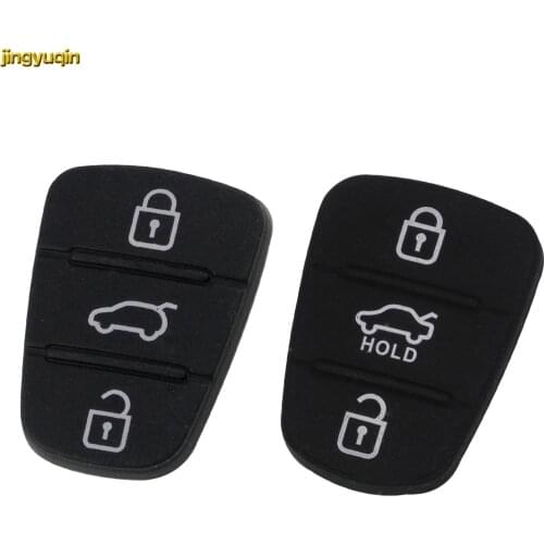 3 BTN Flip Silicone ButtonPad Remote Car Key Case Cover RubberPad For Kia RIO 3 Picanto Ceed Cerato Sportage Soul Hyundai i35/25