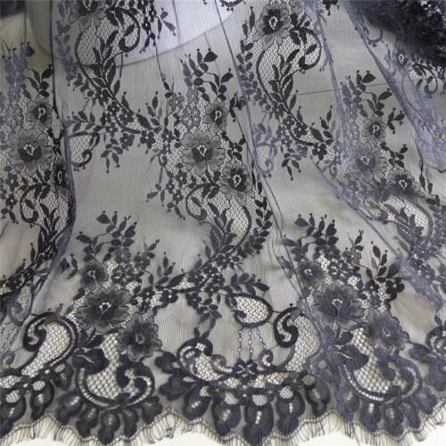3Meter Eyelash Black Lace Trim Mesh Lace Ribbon Decoration Crafts Sewing Lace For Wedding Making Decoration