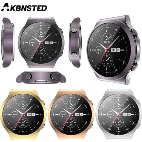 AKBNSTED TPU Plating Full Package Protector Shell For Huawei Watch GT 2 Pro Smart Watch Accessories For Huawei GT 2 Pro Case