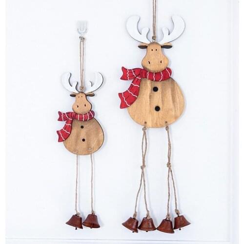 Wood & Iron Hanging Decoration Christmas Pendant & Drop Ornaments Xmas Tree Hanging Decoration Pandent Decals Party Supplies