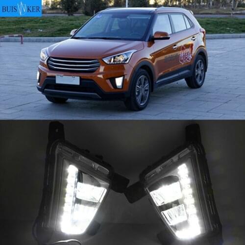 For Hyundai ix25 Creta 2014 2015 2016 Driving DRL Daytime Running Light fog lamp Relay 12V LED Daylight car styling