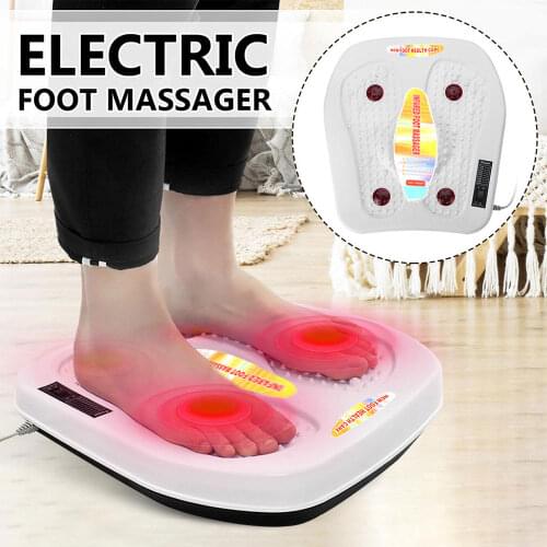 Electric Feet Massager Far Infrared Heating Foot Acupoint Massage Vibration Massager Relieve Pain Muscle Stimulatior For Health