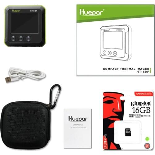 Huepar Pocket-Sized IR Thermal Imager Mini Infrared Resolution Thermal Imaging Camera Digital ColorDisplay Temperature Tracking