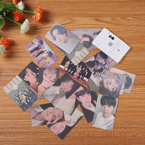 Kpop South Korean Bangtan Boys Small Card Poster New Album BE M2U Lomo Box Card Set All Styles Collective HD Photocard V JIMIN
