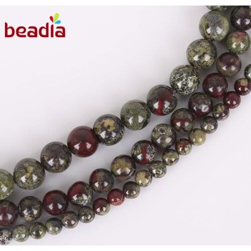 Round Approx 38cm Fitting 1mm Beading Wire Natural Dragons Blood Stones Beads 15'' Strand 1 String For DIY Jewelry