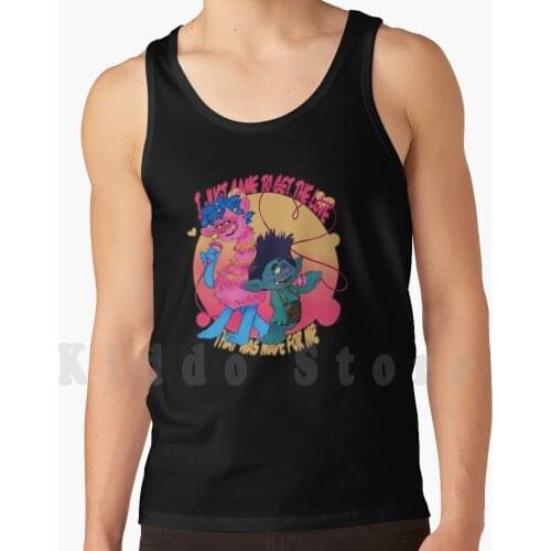 Love Made For Me Tank Tops Vest Sleeveless Trolls Dreamworks Trolls Prince D Prince Darnell Trolls World Tour Branch