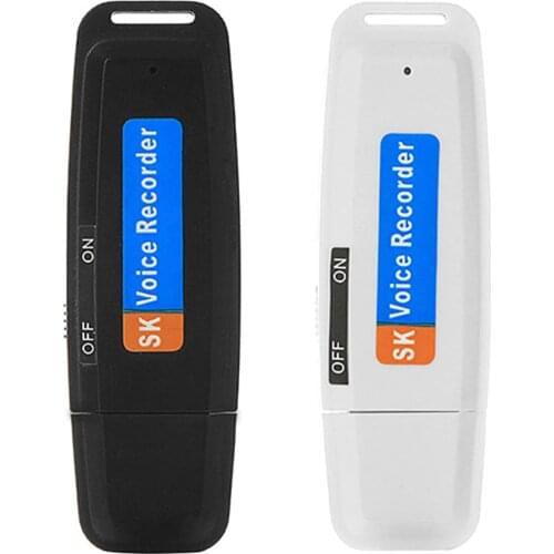 Classic Rechargeable U-Disk Digital Voice Recorder Pen USB TF Card Flash Drive MP3 Player Noise Reduction WAV Record