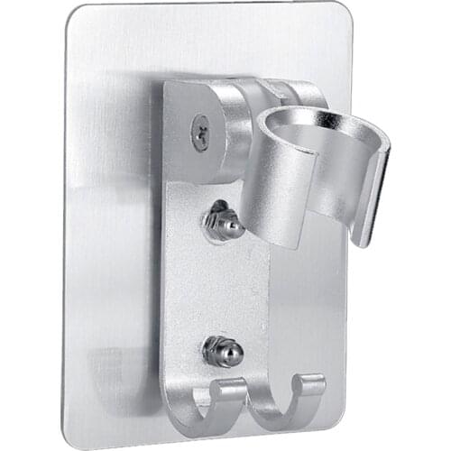 Traceless NailFree Shower Nozzle Mount Brackets Space aluminum Adjustable household Bathroom Shower Head Parts Bath everyday