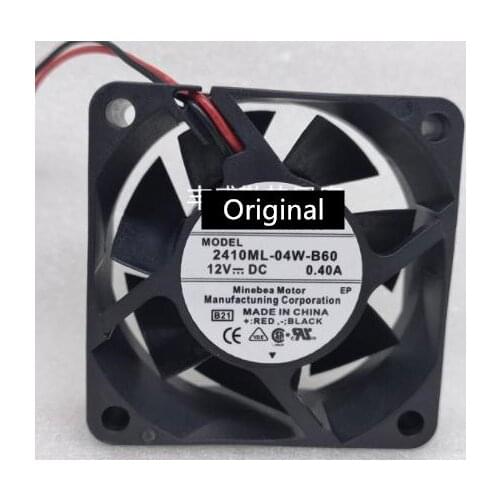 Original 100% working 2410ML-05W-B59 DC 24V 0.13A 6025 60x60x25mm 6cm 60mm server inverter axial cooler blower cooling fans