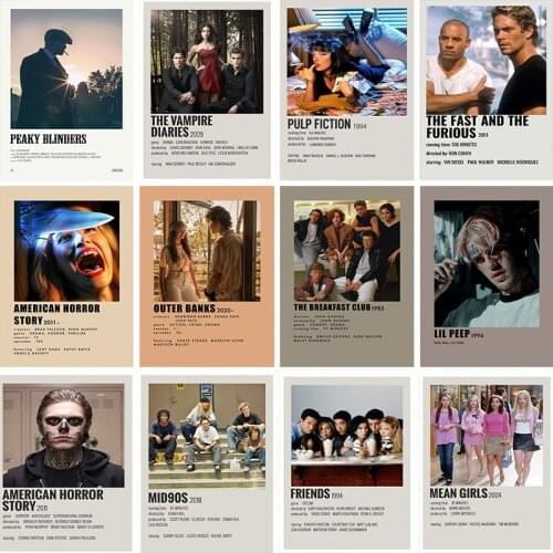 Classic Movie Poster TV Show Pulp Fiction Canvas Painting Wall Art Nordic Posters Prints Wall Pictures Living Kids Room Decor