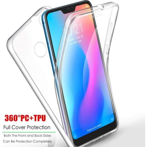 Clear 360 Full Shockproof Case for Xiaomi Mi 9 SE 8 5X 6X A1 A2 Lite Redmi Note 7 6 5 Plus 5A Prime 6A 4 4X S2 Go Pocophone F1