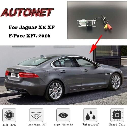 AUTONET HD Night Vision Backup Rear View camera For Jaguar XE XF F-Pace XFL 2016 /CCD/license plate camera