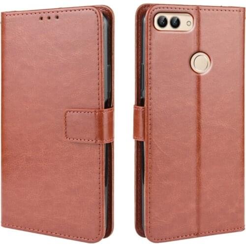 PU Leather Case For Huawei P Smart Case Cover Protective Phone Case Huawei Huawey P Smart Cover FIG-LX1 Hawei Enjoy 7S Flip Case