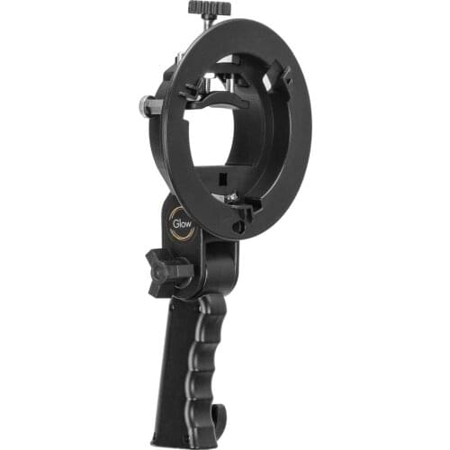 Handheld Grip S-Type Bracket Bowens Mount Holder for Godox Yongnuo Canon Speedlite Flash Softbox