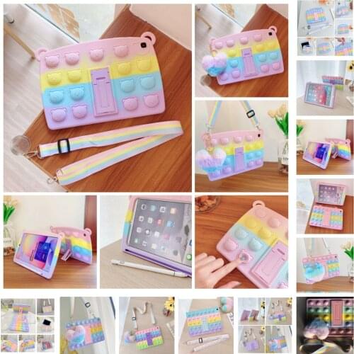 Silicone Shell For IPad 10.2 Inch 2019 2020 Soft Tablet Case for IPad 7th 8th Generation Funda Pencil Cover with Strap Pen