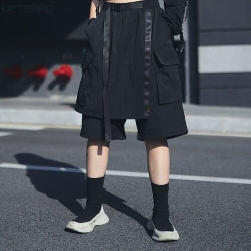 WSNHLAB Samurai multi layer shorts functional wide side pockets techwear ninjawear streetwear japanese style harajuku