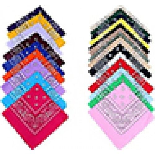 Lady Men Square Bandana Hiphop Head Wrap Headband Scarf Wristband 55 x 55cm