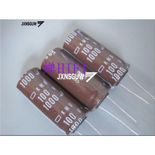 10PCS NIPPON KMG 100V1000UF 18X40MM NCC long life electrolytic capacitor 1000UF/100V CHEMI-CON 105 degrees 1000uF 100V