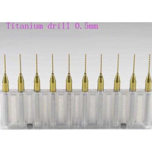 10 PCS titanium carbide coating 3.175 mm 0.5 mm * CNC milling machine cutte, micro-printed circuit, metal engraving tool, woodwo
