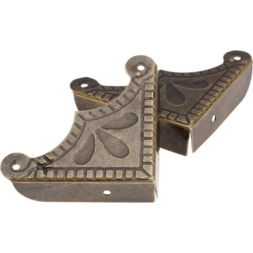 12pcs Decorative Corner Brackets for Scrapbook Wooden Box 39x39x50mm Case Chest Edge Cover Corner Protector Guard