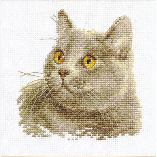 2020 New Arrival Embroidery British Cat Cross Stitch Patterns Baby with 100% Cotton Floss & Free Shipping for Customized Gifts