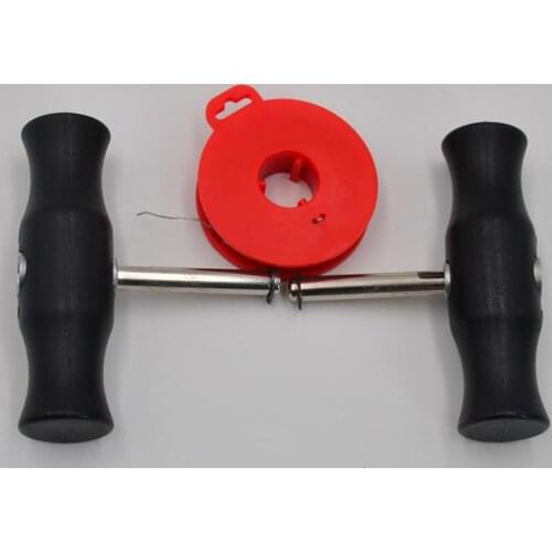 3PC Vehicle Car Windshield Removal Tool Glass Cutting Wire 22m And 2× Handles