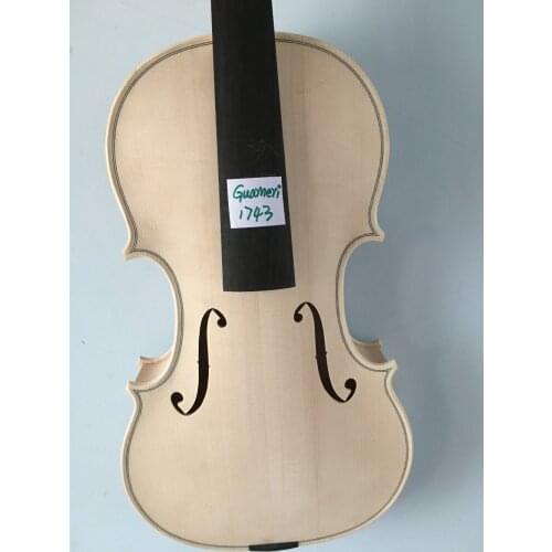 4/4 violin Guarner model in white unvarnished instrument