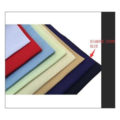 9TH DMC aida stock selling Aida 14ct color with silver cross stitch fabric canvas handmade needlework sewing craft many color