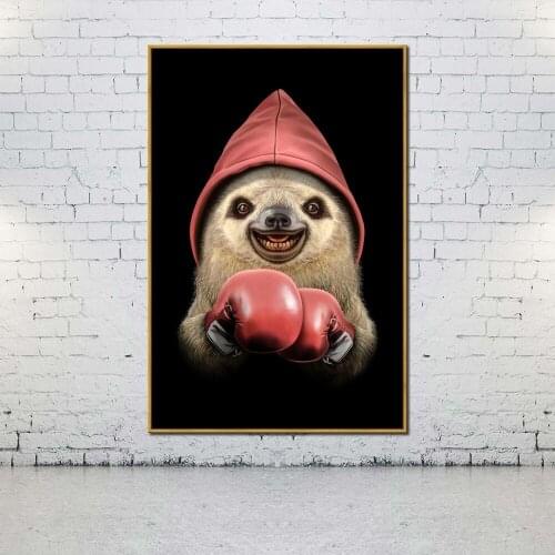 Artcozy Oil Canvas Painting sloth For Home Decoration Wall Art
