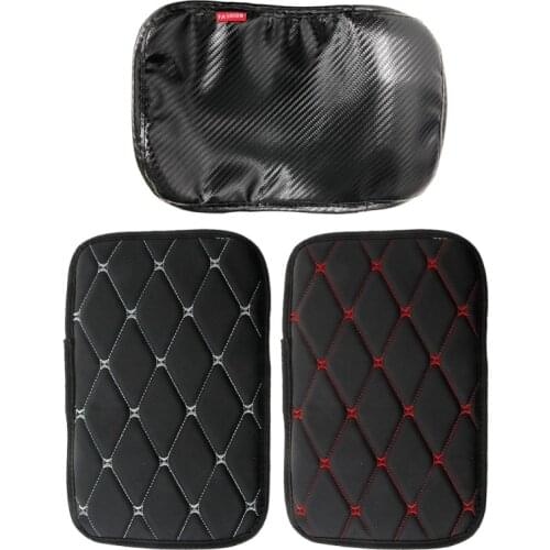 Car Armrest Mat Auto Interior Storage Box Mats Cushion Cover Armrest Protector